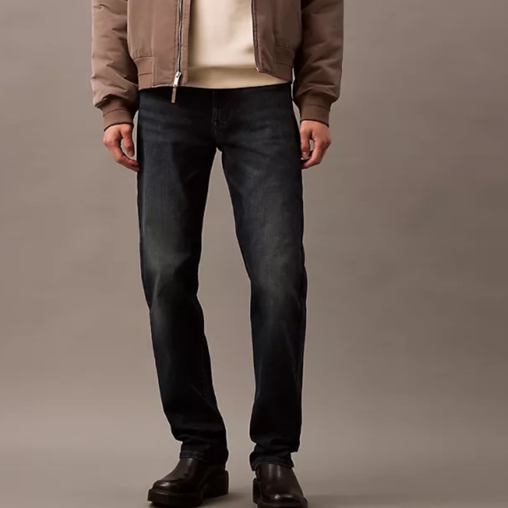 Calvin Klein straight leg dark wash jeans